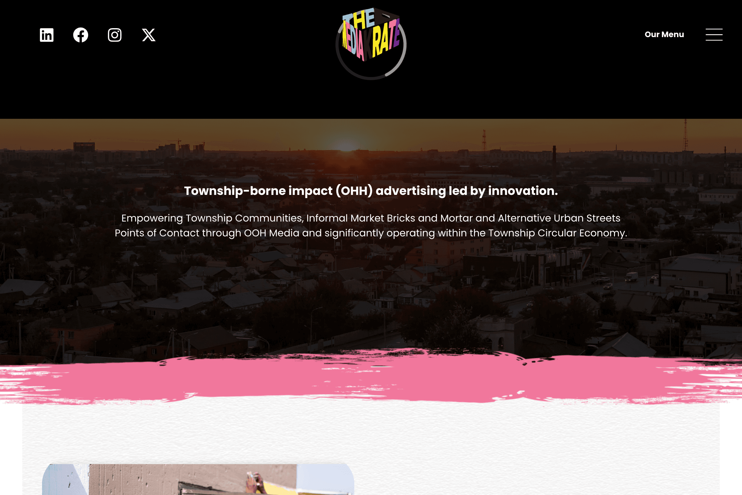 The Media Krate homepage screenshot